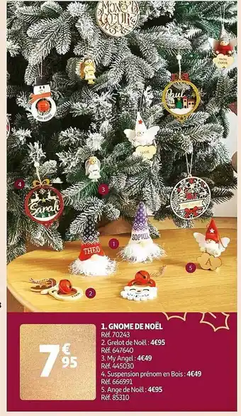 Auchan Gnome de noël offre