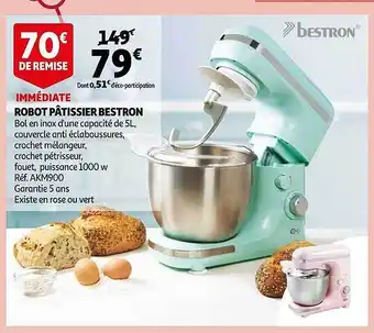 Auchan Robot pâtissier bestron offre