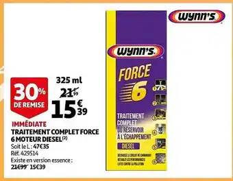Auchan Traitement complet force 6 moteur diesel wynn's offre