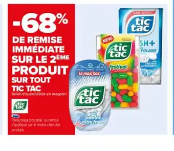 Carrefour Sur Le 2 Eme Produit sur tout tic tac offre