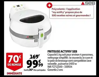 Auchan Friteuse actifry seb offre