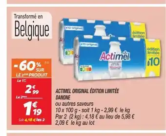 Actimel original edition limite danone