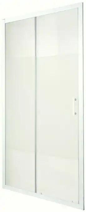 Brico Dépôt PORTE COULISSANTE 2 VOLETS "ONEGA" L. 120 CM VERRE ASPECT DÉPOLI offre