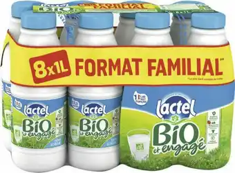Géant Casino Lait Bio et engagé demi-écrémé offre