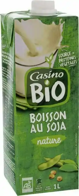 Géant Casino Boisson au Soja nature BIO offre
