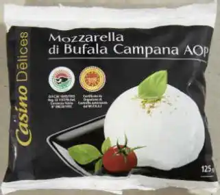 Géant Casino Mozzarella di Bufala Campana AOP 25% M.G. offre
