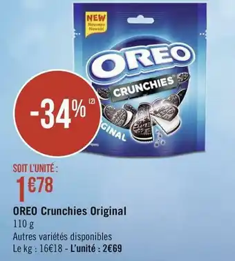 Géant Casino OREO Crunchies Original offre