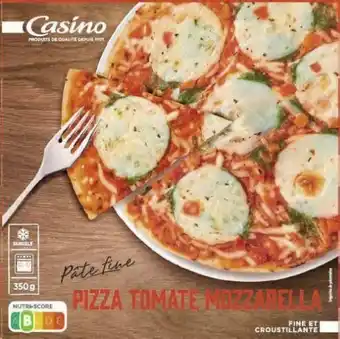 Géant Casino Pizza Tomate - Mozzarella surgelée offre