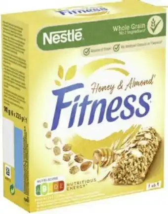 Géant Casino Barres céréales Fitness Miel & Amandes offre