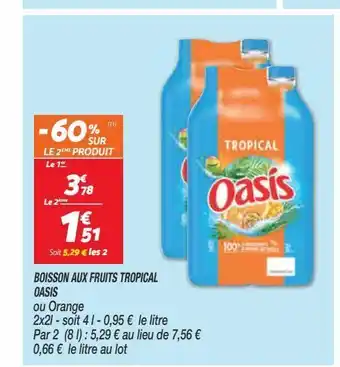 Netto Boissons aux fruits tropical oasis offre