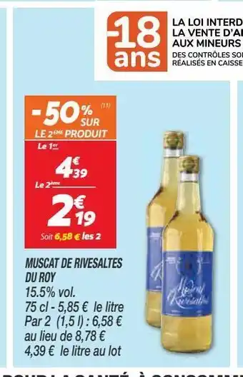 Netto Muscat de rivesaltes du roy offre