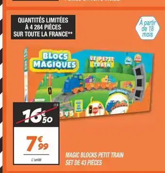Netto Magic blocks petit train offre
