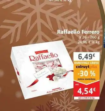 Colruyt Raffaello ferrero offre
