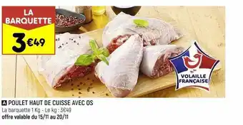 Leader Price Poulet haut de cuisse avec os offre