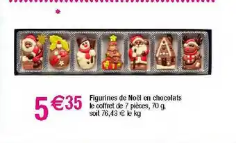 Migros Figurines de noël en chocolats offre