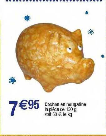 Migros Cochon en nougatine offre