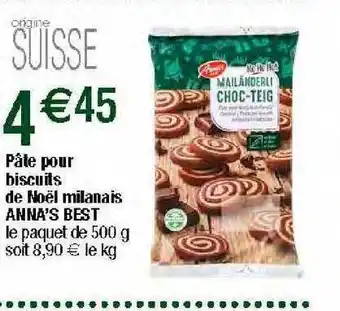 Pâte pour biscuits de noël milanais anna's best