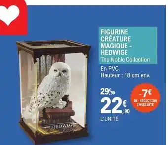 E.Leclerc Figurine créature magique - hedwige the noble collection offre