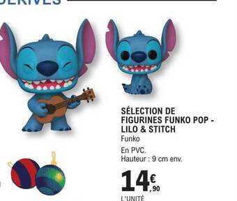 E.Leclerc Sélection de figurines funko pop - lilo & stitch offre