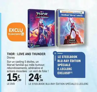 E.Leclerc Thor : love and thunder disney offre