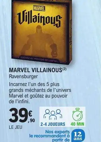 E.Leclerc Marvel villainous revensburger offre