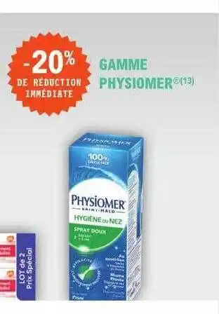 E.Leclerc Parapharmacie Gamme physiomer offre