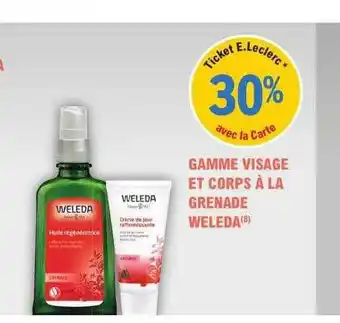 Gamme visage et corps Ă la grenade weleda