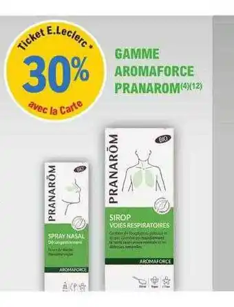 E.Leclerc Parapharmacie Gamme aromaforce pranarom offre