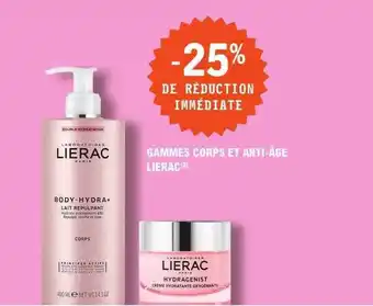 E.Leclerc Parapharmacie Gammes corps et anti-âge lierac offre