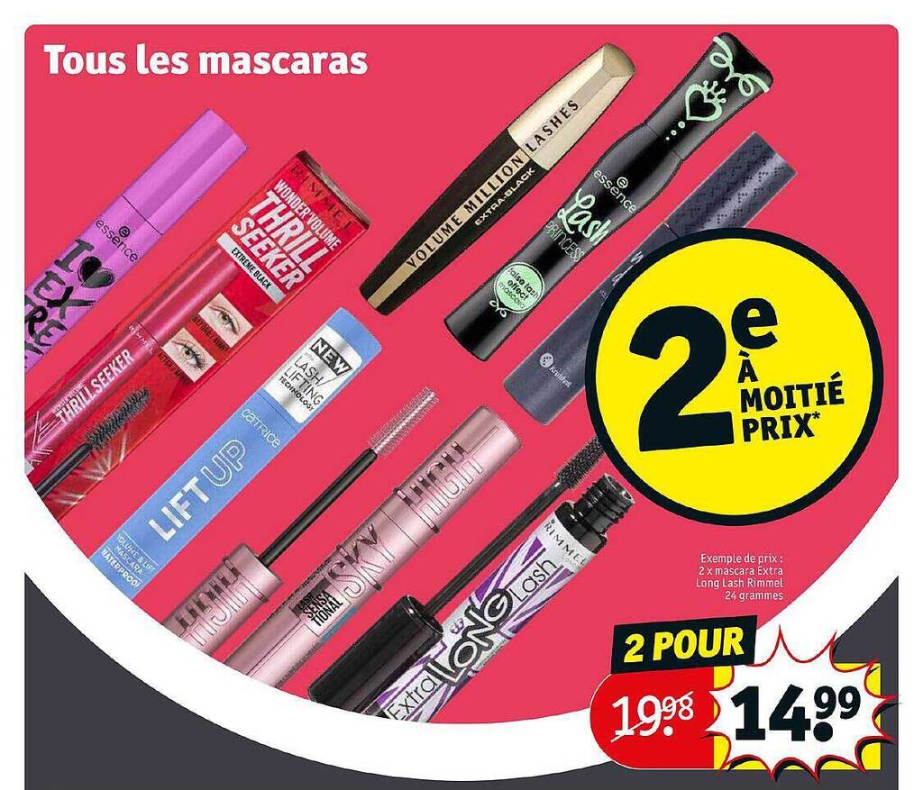 Promo Mascaras chez Kruidvat