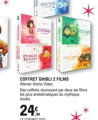 E.Leclerc Coffret ghibli 2 films offre