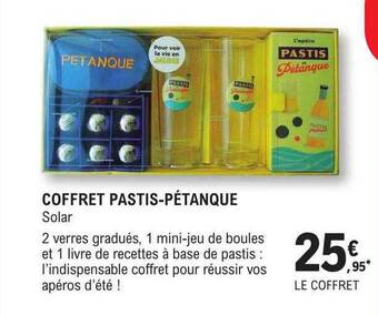 E.Leclerc Coffret pastis-pétanque offre
