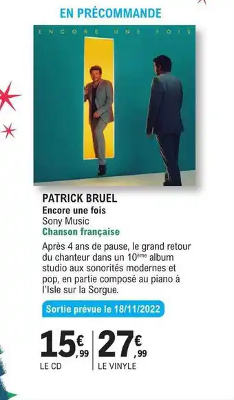 Patrick bruel - encore une fois
