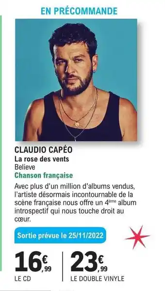 E.Leclerc Claudio capéo - la rose des vents offre