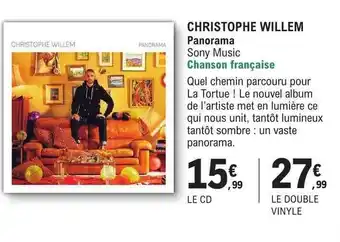 E.Leclerc Christophe willem - panorama offre