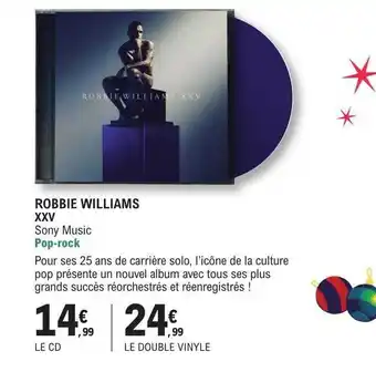 Robbie williams xxv