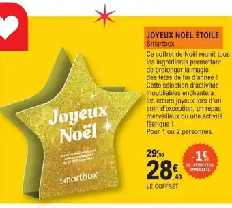 E.Leclerc Joyeux noël étoile smartbox offre