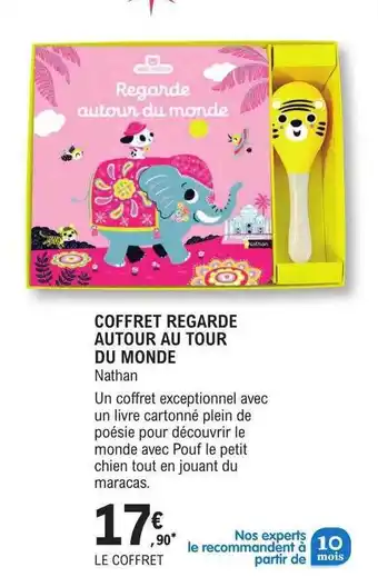 E.Leclerc Coffret regarde autour au tour du monde nathan offre