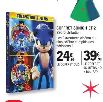 E.Leclerc Coffret sonic 1 et 2 offre