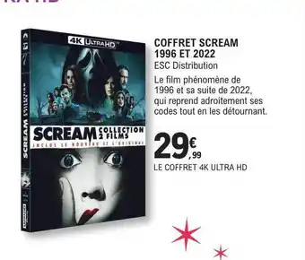E.Leclerc Coffret scream 1996 et 2022 offre