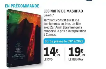 E.Leclerc Les nuits de mashhad seven 7 offre