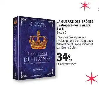 E.Leclerc La guerre des trônes l'intégrale des saisons 1 à 5 seven 7 offre