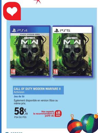 E.Leclerc Call of duty modern warfare ii offre