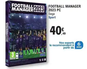 E.Leclerc Football manager 2023 pc sega offre