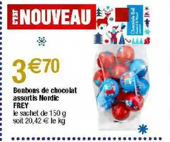 Migros Bonbons de chocolat assortis nordic frey offre