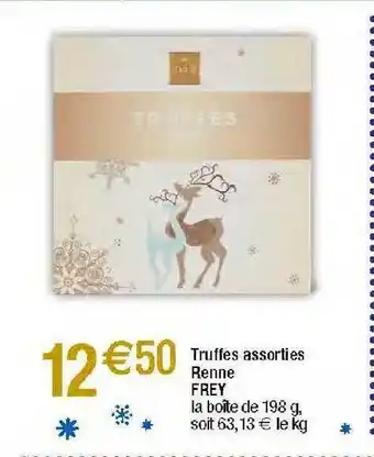 Migros Truffes assorties renne frey offre