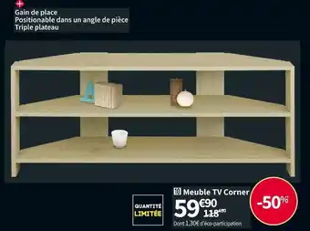 Conforama Meuble tv corner offre