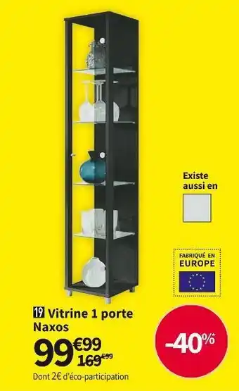 Conforama Vitrine 1 porte naxos offre