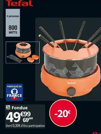 Tefal fondue ef261001
