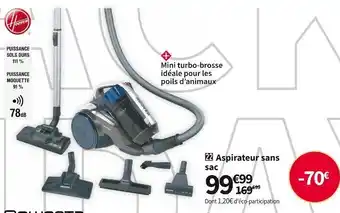 Conforama Hoover aspirateur sans sac ks 51 pet offre